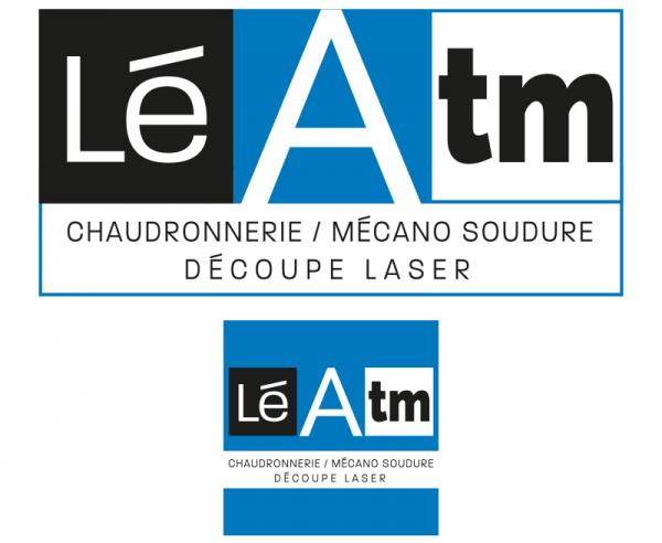 LéAtm Création du logo à Reims by Cyber Création