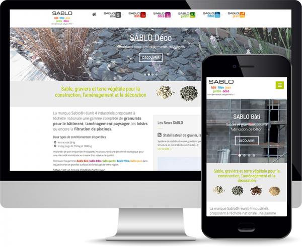 Sablo Réalisation site web à Reims by Cyber Création