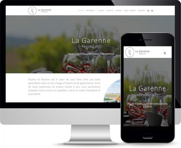 Restaurant La Garenne Communication globale à Reims by Cyber Création
