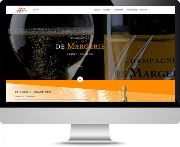 Champagne AJ de Margerie Réalisation de site web à Reims by Cyber Création