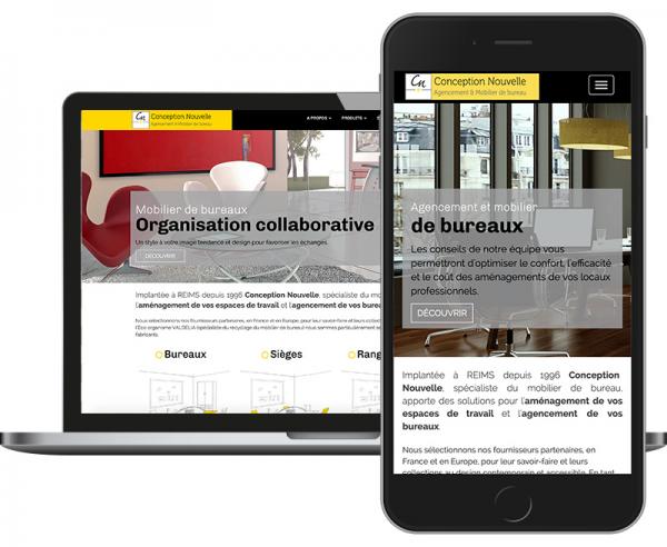 Conception Nouvelle Site internet responsive à Reims by Cyber Création