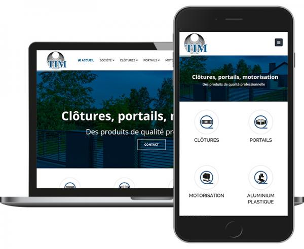 TIM sas Site internet dynamique responsive by Cyber Création