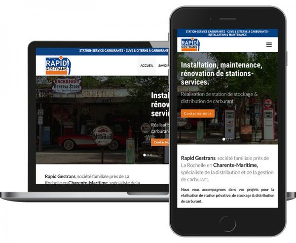 RapidGestrans Création site web Responsive Design à Reims by Cyber Création