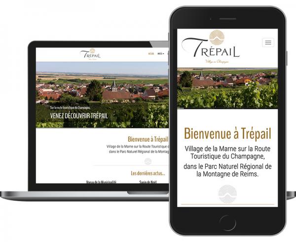 Village de Trépail Site web Responsive Design by Cyber Création