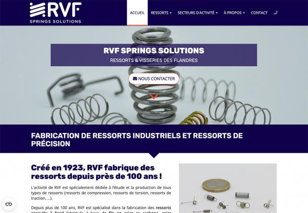 RVF Réalisation site internet à Lille by Cyber Création