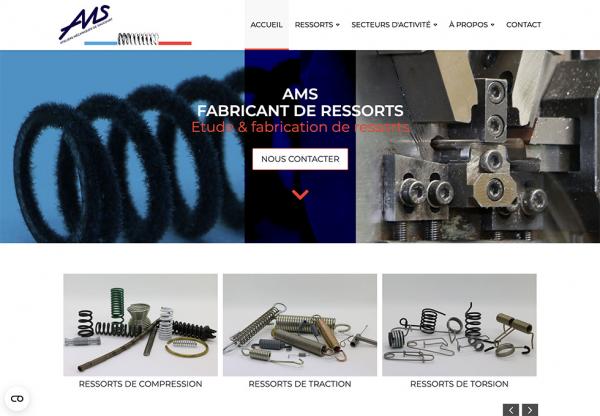 AMS | Ateliers Mécaniques de Saucourt Réalisation site internet à Lille by Cyber Création
